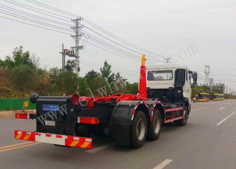 東風天龍20噸勾臂垃圾車價格 大型勾臂垃圾車廠家 3-25噸勾臂垃圾車報價