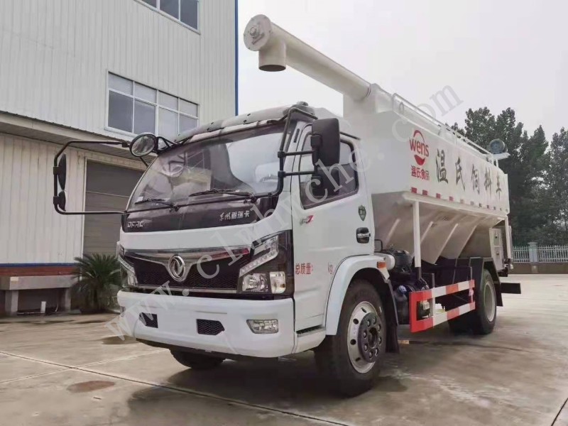 東風(fēng)福瑞卡12方散裝飼料運(yùn)輸車   國六豬飼料運(yùn)輸車價格  廠家報價