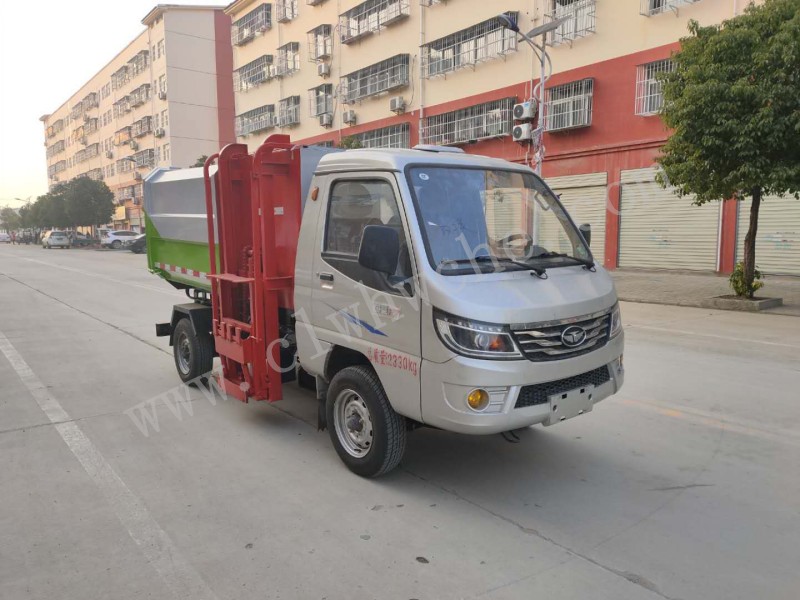 唐駿4方掛桶垃圾車價格 4方掛桶垃圾車報價  汽油垃圾車廠家