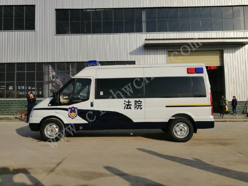 福特新世代V348長(zhǎng)軸中頂警用囚車